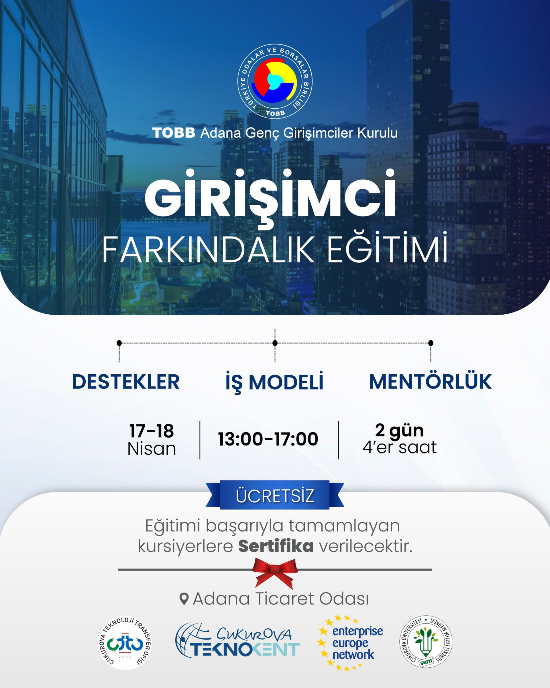 GİRİŞİMCİLİK FARKINDALIK EĞİTİMİ (ÜCRETSİZ)